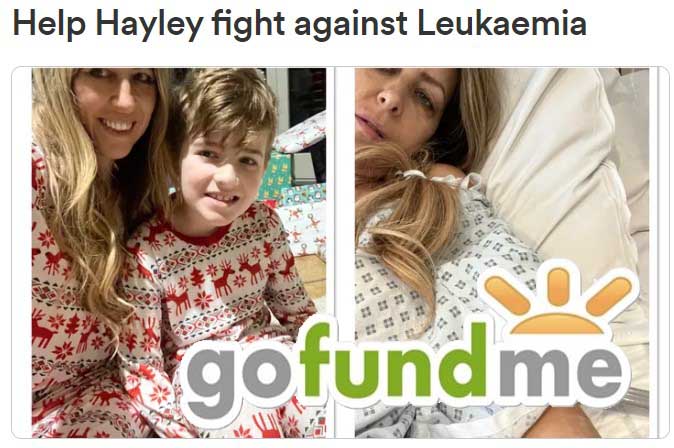 GoFundMe Launch Help Hayley Fight Against Leukaemia
