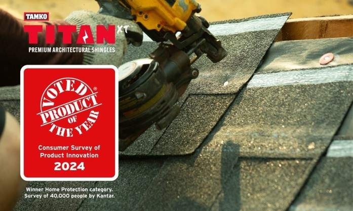 Elevating Excellence TAMKO’s Titan XT® Shingle Named 2024 Product of the Year