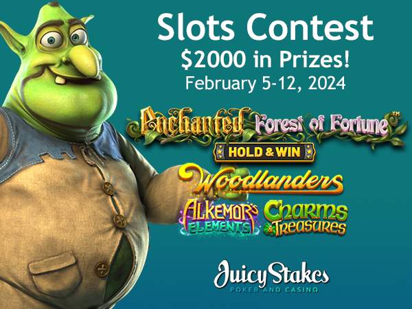 Juicy Stakes Casino Players Compete for $2000 in Prizes in Week-long Slots Contest Featuring Four Magical Slots from Betsoft