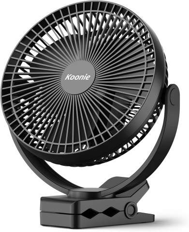 Koonie Unveils Powerful 10000MAH Clip on Fan With 24-Hour Battery Life