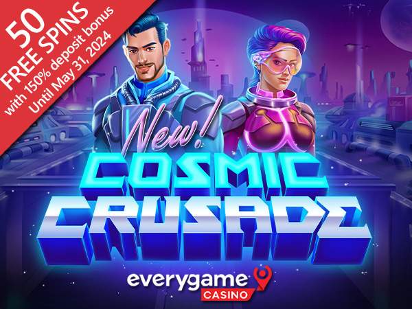 Everygame Casino’s New Cosmic Crusade Blasts Off with Introductory Bonus that Includes 50 Free Spins