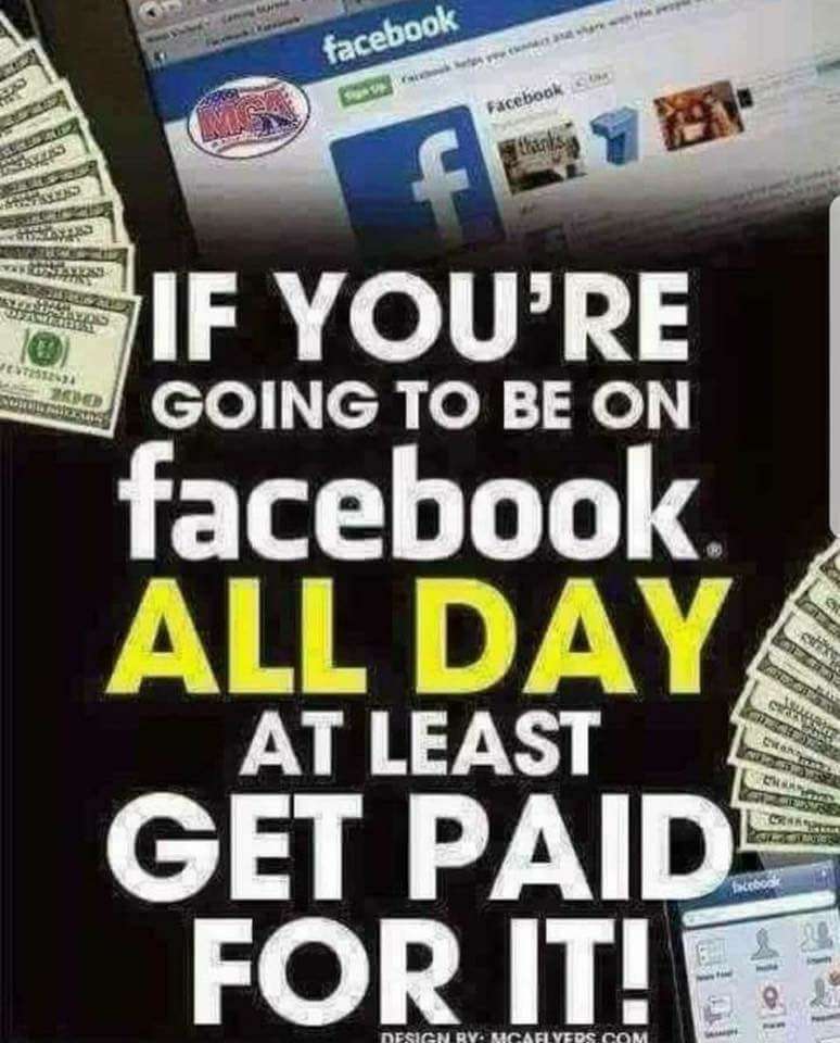 Facebook all Day Get Paid Working From Anywhere Remote Work
