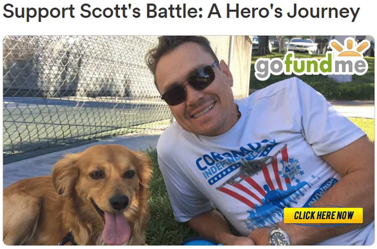 Support Scott’s Journey: A Hero’s Fight Against a Brain Tumor | Stand Strong Together GoFundMe Veteran Campaign