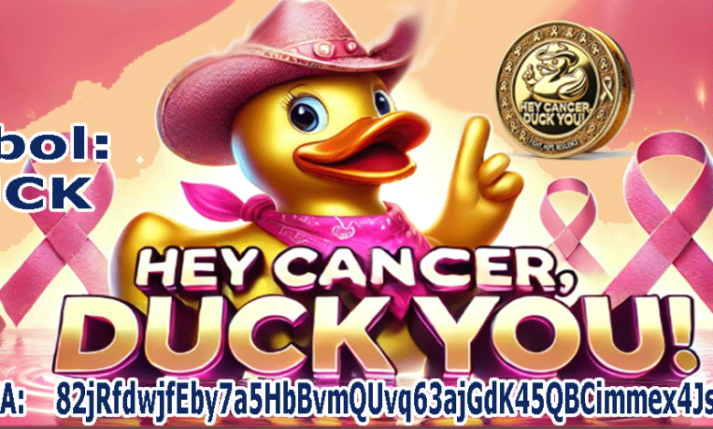 The Crypto Moment is Now! $DUCK Cancer Token goes Live on Solana ( $SOL ) at 6AM! Profit Now