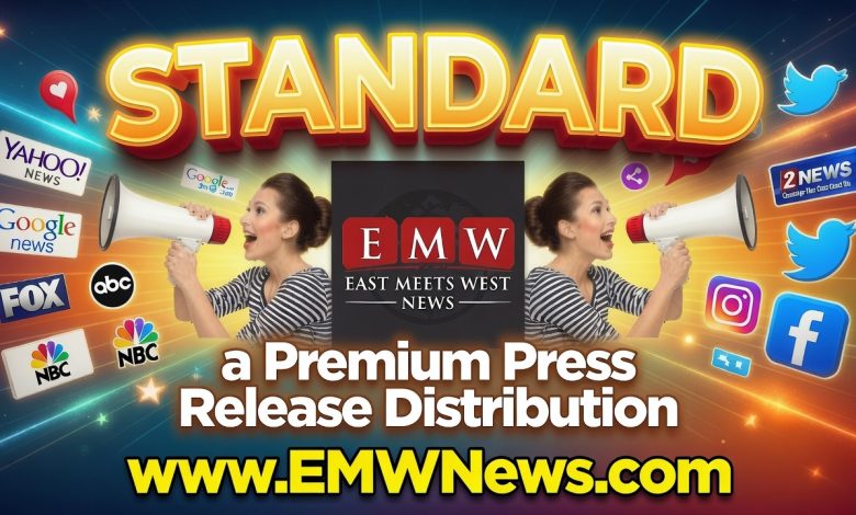 Standard press release distribution with company logo and PDF option