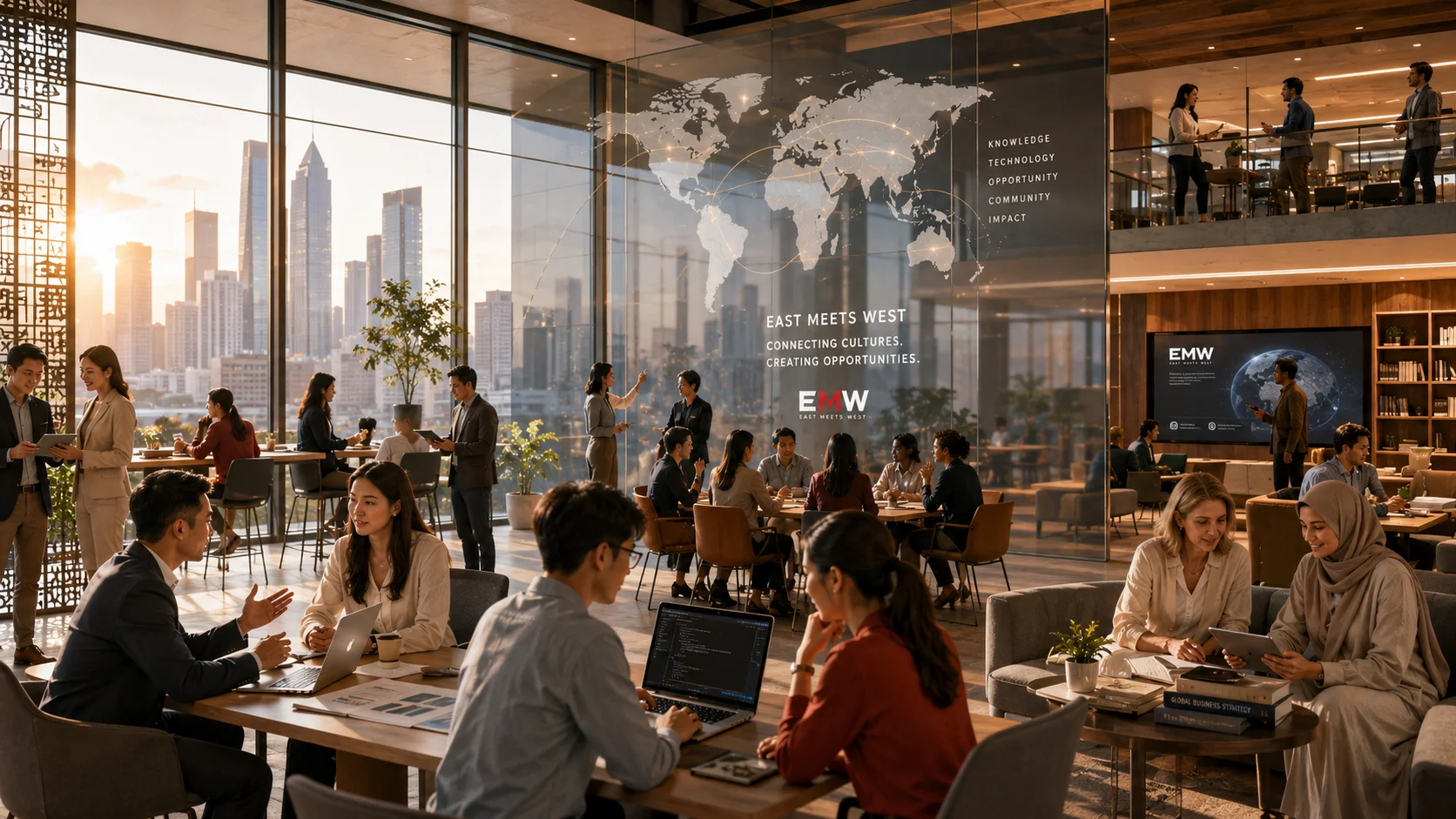 East Meets West — connecting cultures, ideas, businesses and opportunities across global markets